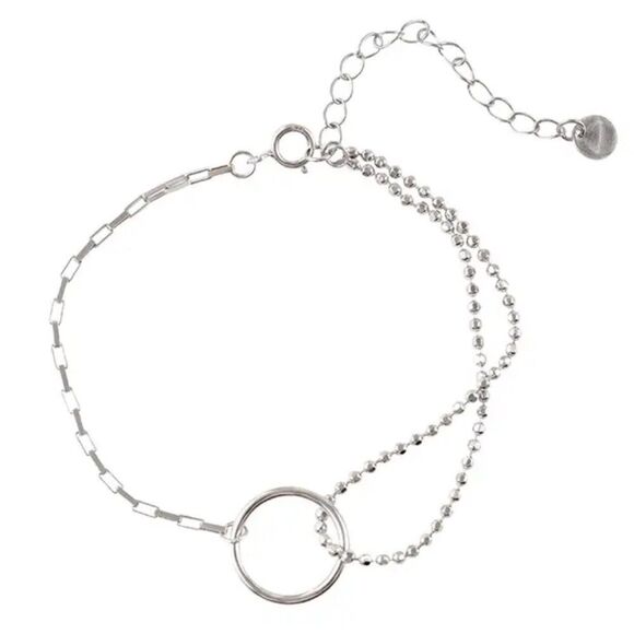 The Oh So Different Mixed Media Chain Bracelet in 925 silver - Picture 4 of 4